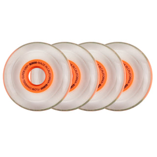 Labeda Roller Hockey Wheels - Slime 80mm 76A Orange (4-Pack)