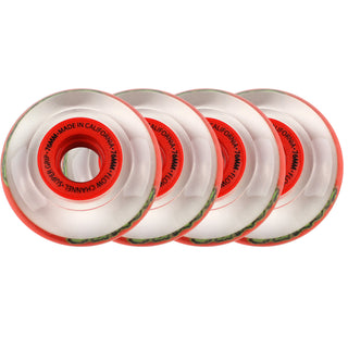 Labeda Roller Hockey Wheels - Slime 76mm 76A Red (4-Pack)