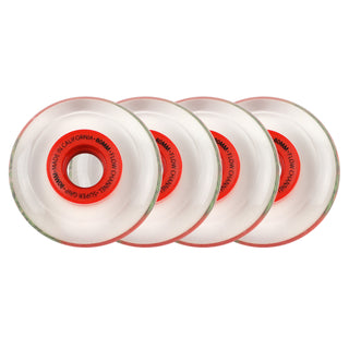 Labeda Roller Hockey Wheels - Slime 80mm 76A Blood Red (4-Pack)