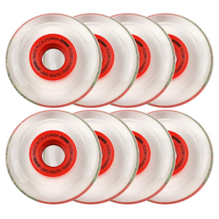 Labeda Roller Hockey Wheels - Slime 80mm 76A Blood Red (8-Pack)
