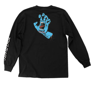 Santa Cruz Longsleeve Shirt Screaming Hand Black