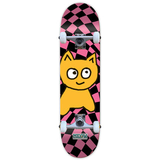 Meow Skateboard Complete Big Cat Checker Twist Pink 6.5" x 28.5"