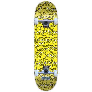 Meow Skateboard Complete Sticker Pile CMYK Yellow 6.75" x 28.5"