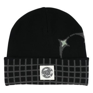 Santa Cruz Skateboards Beanie MFG Vector Long Shoreman Black