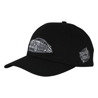 Santa Cruz Skateboards Hat Model SC Snapback Unstructured Black