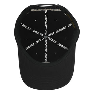 Santa Cruz Skateboards Hat Model SC Snapback Unstructured Black