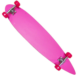 Pink Longboard Skateboard Complete Deck, Trucks, Wheels