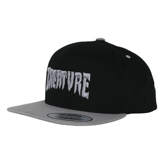 Creature Skateboards Hat Mono Logo Snapback Structured Black/Silver