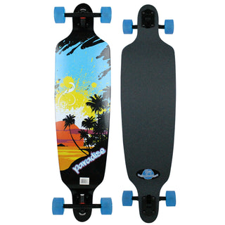 Paradise Longboard 9.75" x 39.75" Sun Splash Drop Down Drop Through