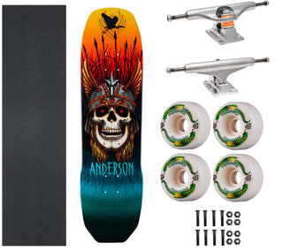 Powell Peralta Andy Anderson Flight 8.45" Skateboard Indy Trucks Dragon Wheels