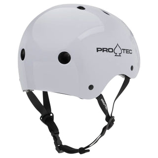 Pro Tec Skateboard Helmet Classic Certified Gloss White Size XS
