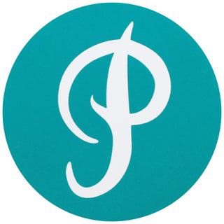 Primitive Skateboard Sticker P Logo Circle Blue 3"