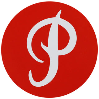 Primitive Skateboard Sticker P Logo Circle Red 3"