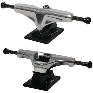 Core Hollow Trucks 4.75 (7.375") Silver With Black Base (Hollow Kingpin)