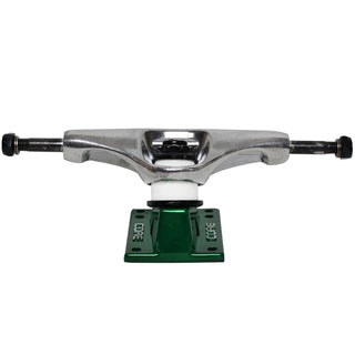 Core Hollow Trucks 5.0 (7.75") Silver With Green Base (Hollow Kingpin)