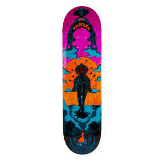 Metal Skateboard Deck Raybourn El Muerto Pink/Orange 8.5" x 32.25"