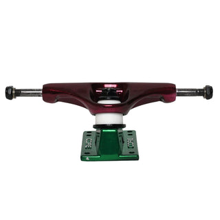Core Hollow Trucks 5.0 (7.75") Anodized Red With Green Base (Hollow Kingpin)