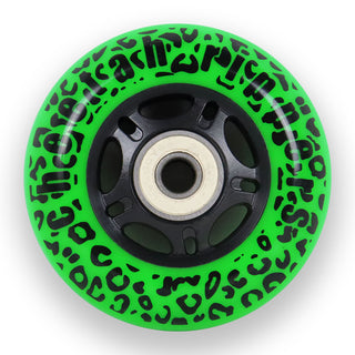 Cheetah Rippers 76mm 89A Green Wheels with Abec 9 Bearings for Razor RipStik
