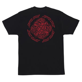 Santa Cruz Skateboards Shirt Dressen Pen Roses Black