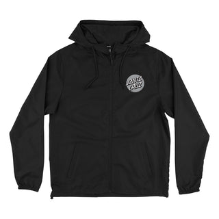 Santa Cruz Skateboards Coat Cruz Hooded Windbreaker Black/Silver