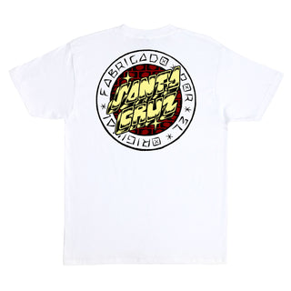 Santa Cruz Skateboards Shirt Mas Loco Dot White