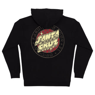 Santa Cruz Skateboards Hoody Mas Loco Dot Zip Black