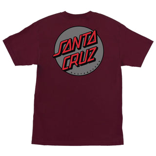 Santa Cruz Skateboards Shirt Other Dot Maroon/Grey/Red