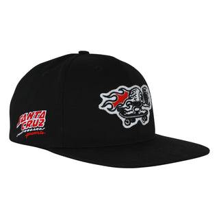 Santa Cruz Skateboards Hat Santa Cruz Presents Snapback Structured Black