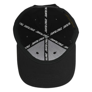 Santa Cruz Skateboards Hat Santa Cruz Presents Snapback Structured Black