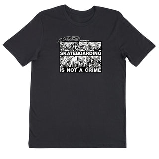 Santa Cruz Skateboards Shirt Roskopp Crime Comic Vintage Black