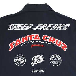 Santa Cruz Skateboards Coat Speed Club Racing Mechanic Navy