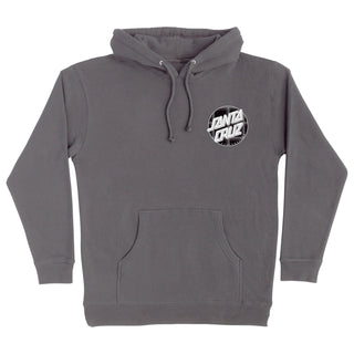 Santa Cruz Skateboards Hoody Tartan Plaid Dot Pullover Charcoal