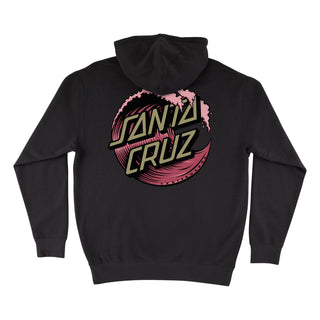 Santa Cruz Skateboards Hoody Wave Dot Pullover Asphalt/Merlot