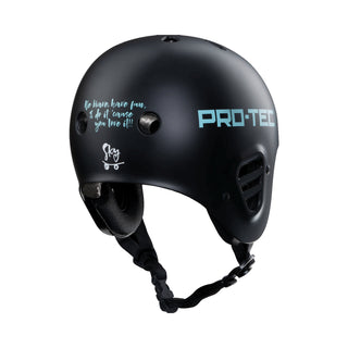 Pro Tec Helmet Sky Brown Full Cut Certified Black Size S