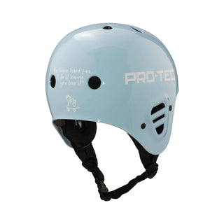 Pro Tec Helmet Sky Brown Full Cut Certified Blue Size L