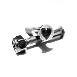 Screw City Skateboard Mounting Hardware 7/8" - Heart Black