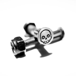 Screw City Skateboard Mounting Hardware 7/8" - Skull Black