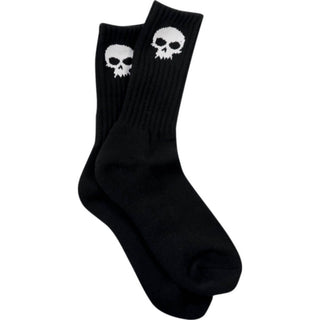 Zero Skateboards Socks Skull Black Glow
