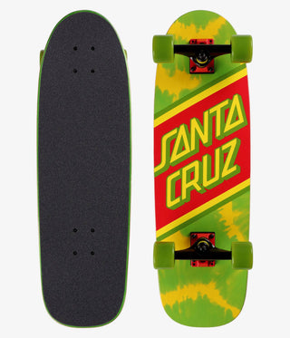 Santa Cruz Skateboard Cruiser Complete Rasta Tie Dye Street 8.79" x 29.05"