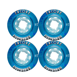 Seismic Wheels Encore Crystal Clear Blue 63.5mm x 42mm 81A