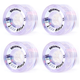 Seismic Wheels Speed Vent Clear Purple 85mm x 52mm 77A
