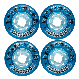 Seismic Wheels Tantrum Crystal Clear Blue 68mm x 43mm 81A