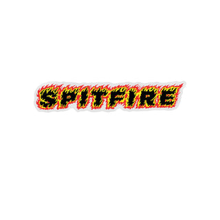 Spitfire Wheels Sticker Flames Script Red SM