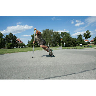 SK8Pole Aluminum Land Paddle - Silver