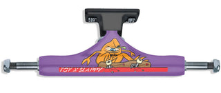 Slappy x Toy Machine Skateboard Trucks ST1 Hollow Purple/Black 8.0" Pair