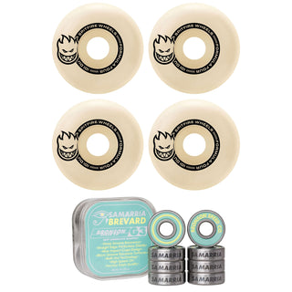 Spitfire Skateboard Wheels 48mm Lil Smokies Tablet F4 101A + Bronson Pro G3 Bearings