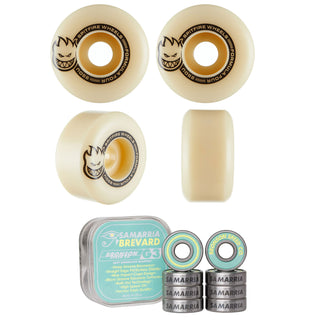 Spitfire Skateboard Wheels 50mm Lil Smokies Tablet F4 99A + Bronson Pro G3 Bearings