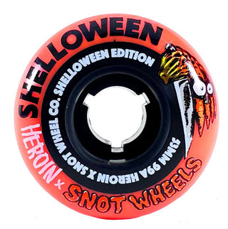Snot Wheel Co. Skateboard Wheels 53mm Shelloween Boogerthane 99A Orange