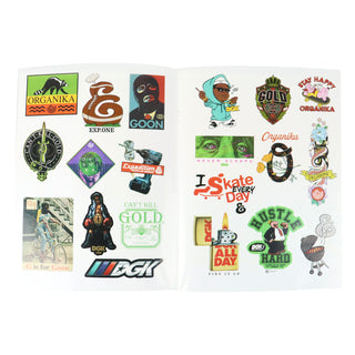 DGK Sticker Sheet 40 Stickers Total (DGK, Expedition One, Organika, Gold Wheels)