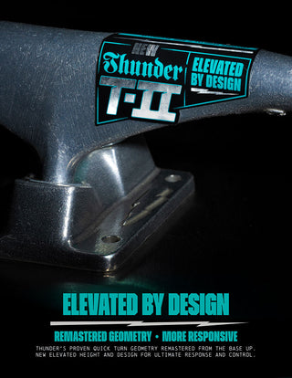 Thunder Skateboard Trucks T-II Polished 147 (8.0") Silver